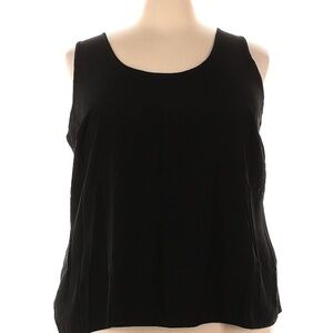 Lane Bryant Black Boxy Sleeveless Tank Top